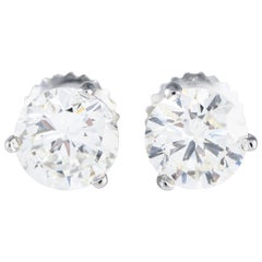 Pendientes de oro blanco de 14 quilates con diamantes de 1,90 ct