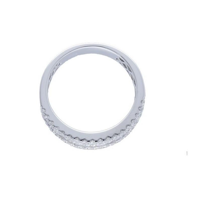 Round Cut 14K White Gold 1981 Classic Collection Ring with 0.1.5 Carat Diamonds For Sale