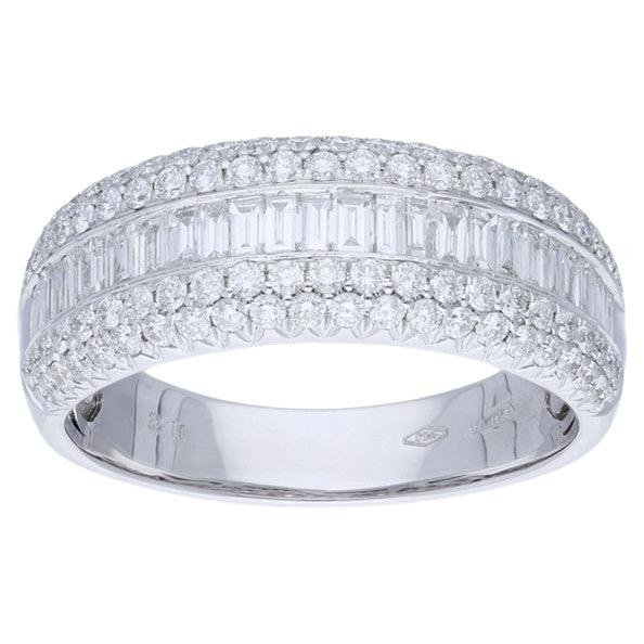 14K White Gold 1981 Classic Collection Ring with 1.4 Carat Diamonds For Sale