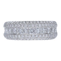 14K White Gold 1981 Classic Collection Ring with 1.6 Carat Diamonds