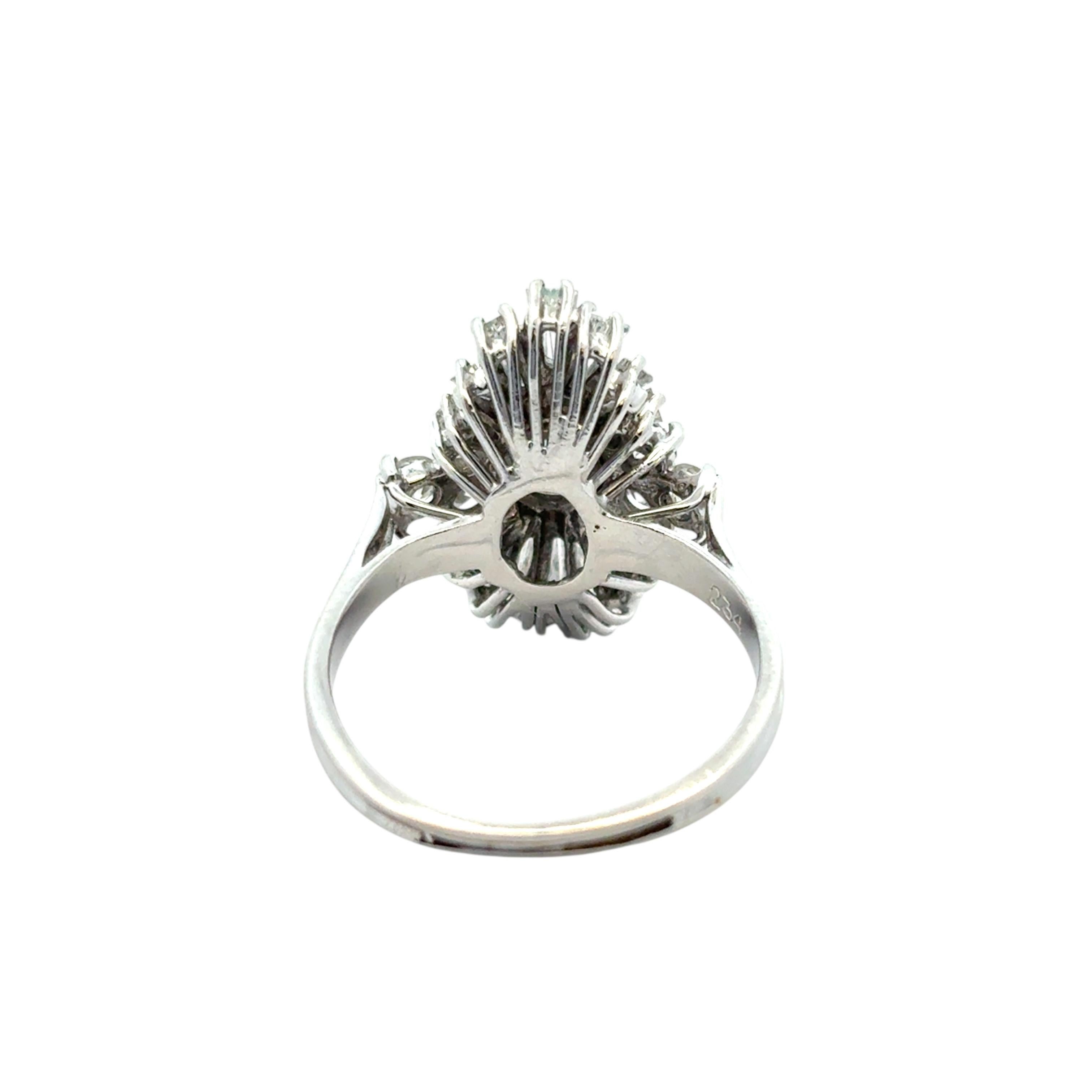 14k White Gold 1ct Blue Irradiated Diamond Solitaire Ring For Sale 5