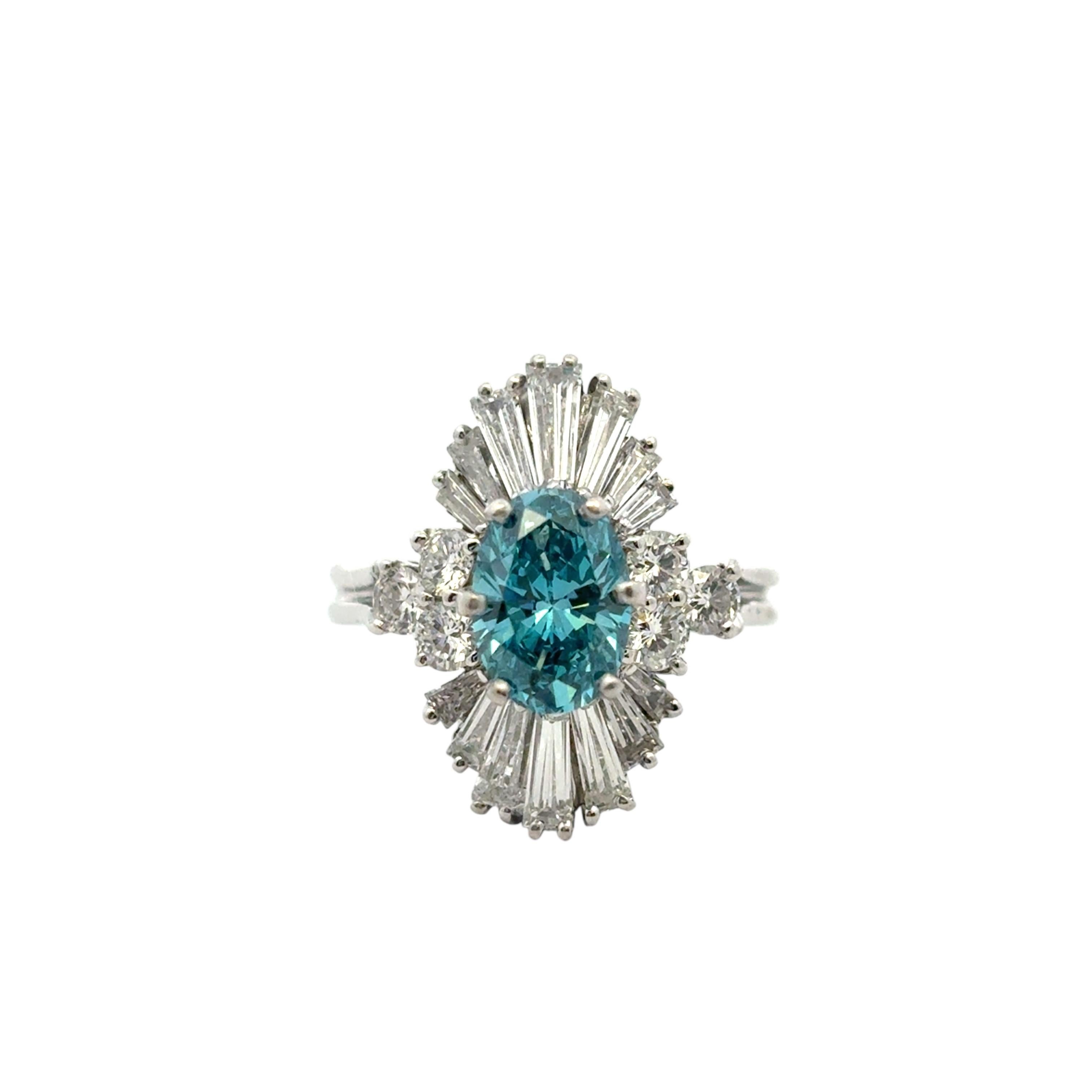 14k White Gold 1ct Blue Irradiated Diamond Solitaire Ring

This stunning Blue Irradiated Diamond Ring is in excellent condition and is ready to ship!

Style: Solitaire Ring
Material: 14k White Gold
Center Diamond Details: An approximately 1-carat