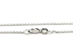 14k White Gold 1ct Diamond 30mm Large Circle Of Life Slide Pendant 18" Necklace