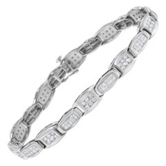 14K Weißgold 2 1/2 ct TDW Diamant-Tennis-Gliederarmband 'H-I, SI1-SI2'