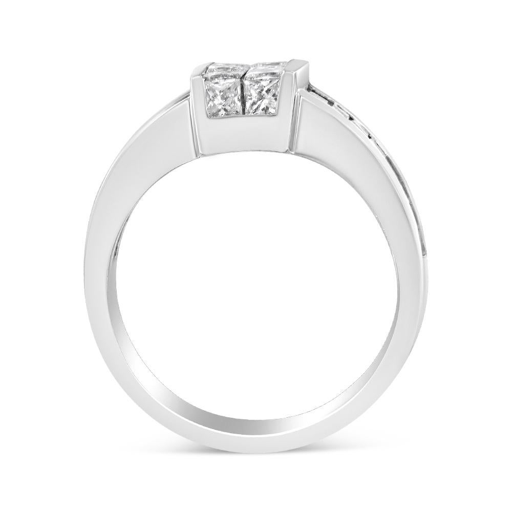 4 carat square diamond ring