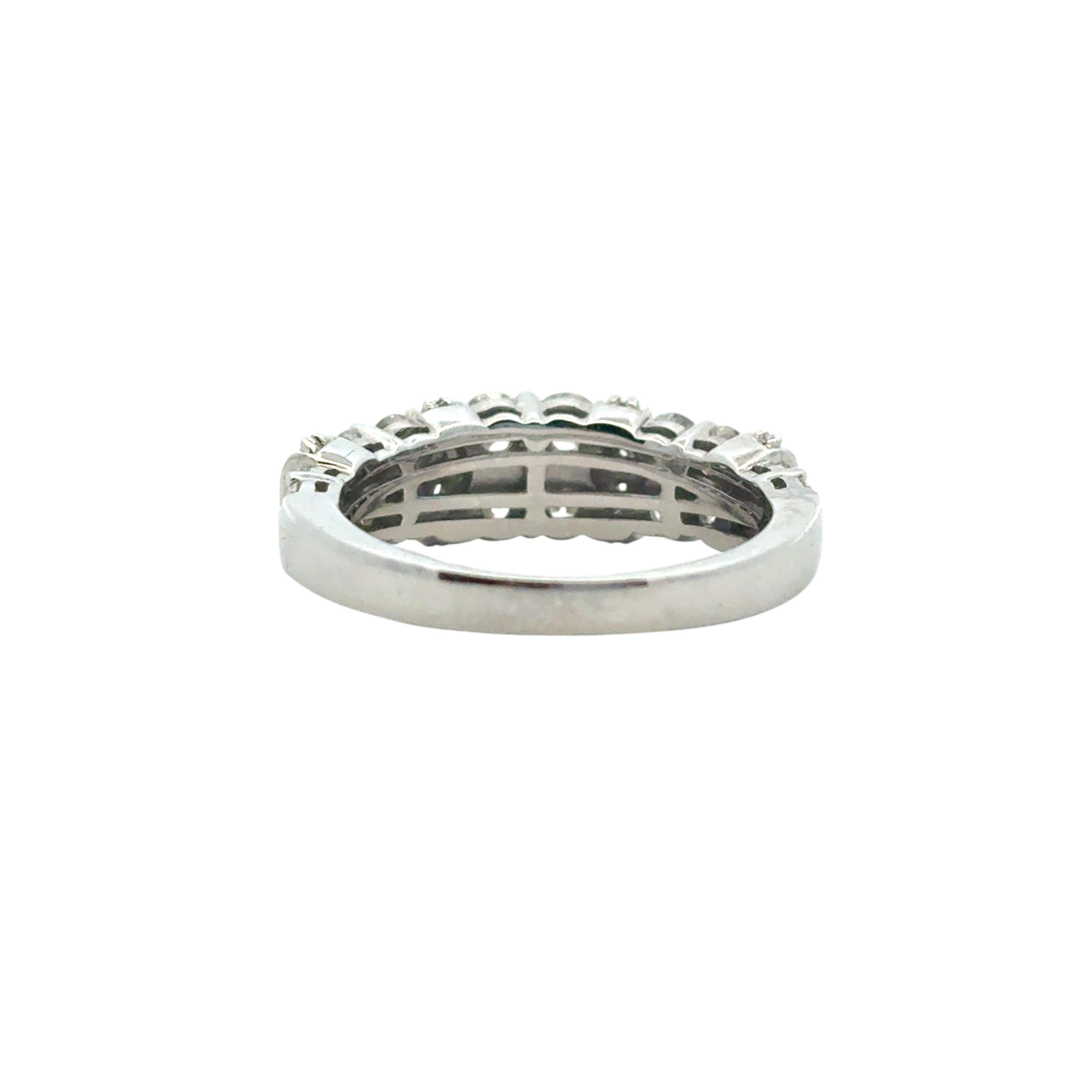 14k White Gold 2 Row approx. 1.43ctw Diamond Ring en venta 3