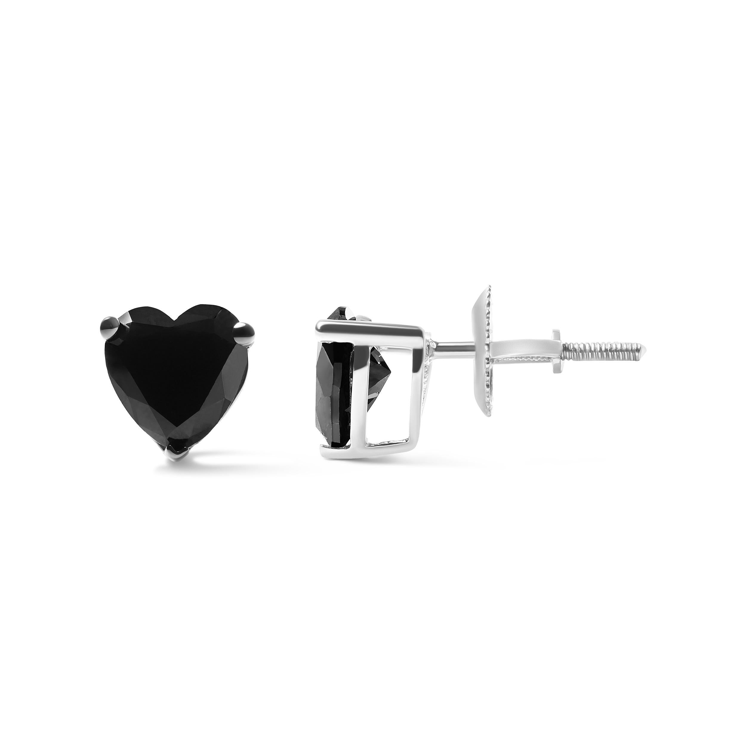 heart shaped diamond solitaire earrings