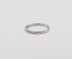 14 Karat White Gold .20 Carat Natural Diamond Wedding Band Ring