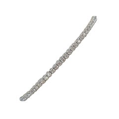 Bracelet flexible en or blanc 14K avec diamant 2.0 CTW