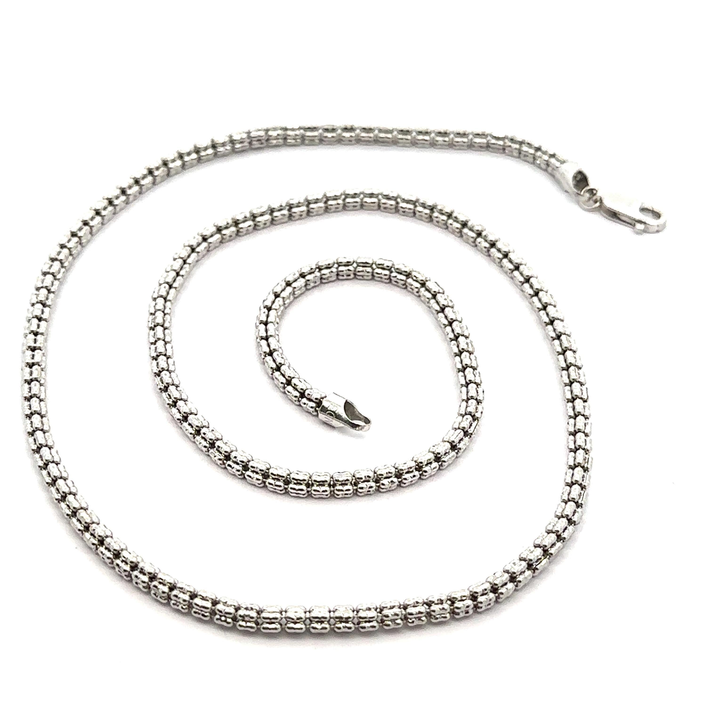 14k White Gold 20