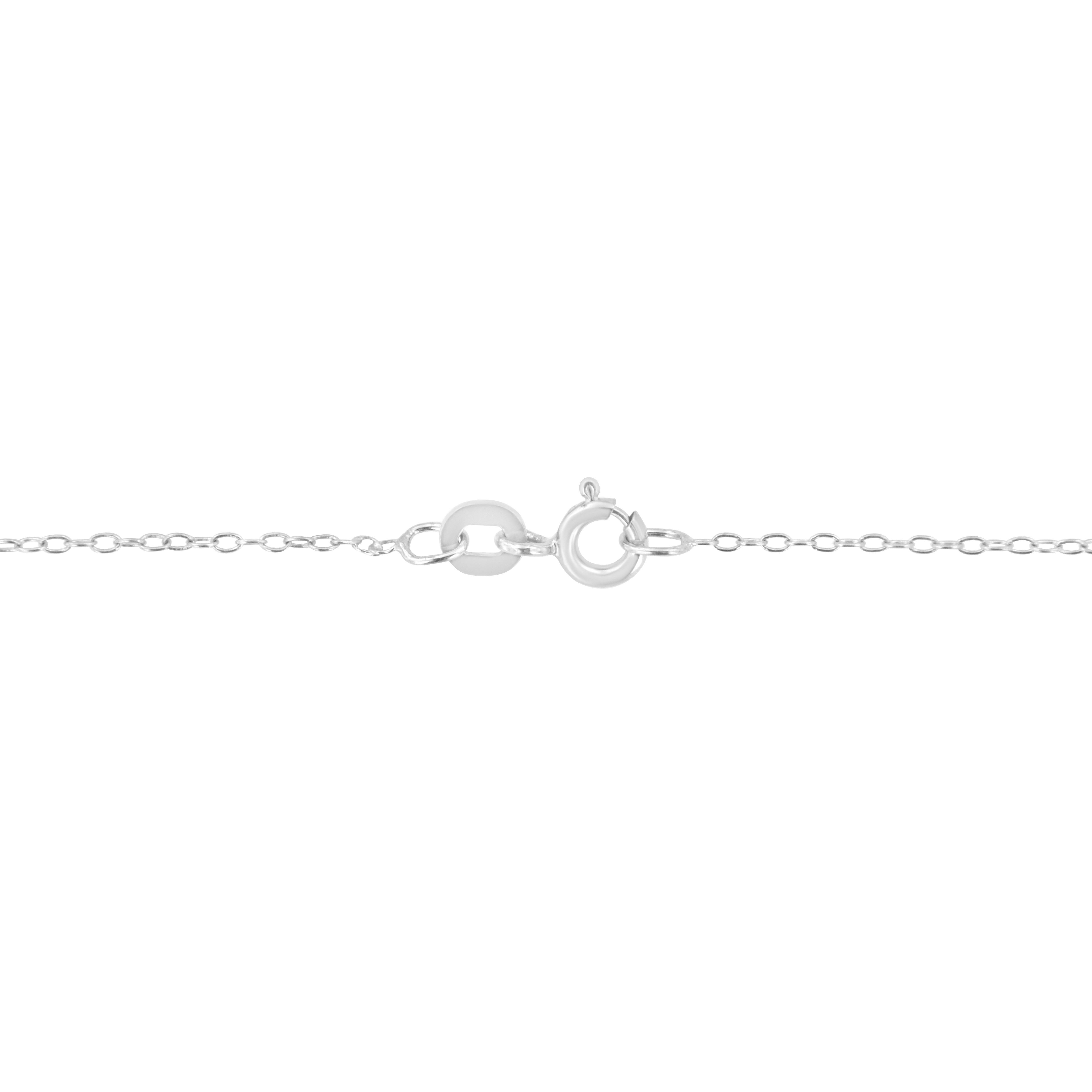 Collana con ciondolo a grappolo con 7 pietre e diamanti in oro bianco 14K da 2,00 carati In condizioni Nuovo in vendita a New York, NY