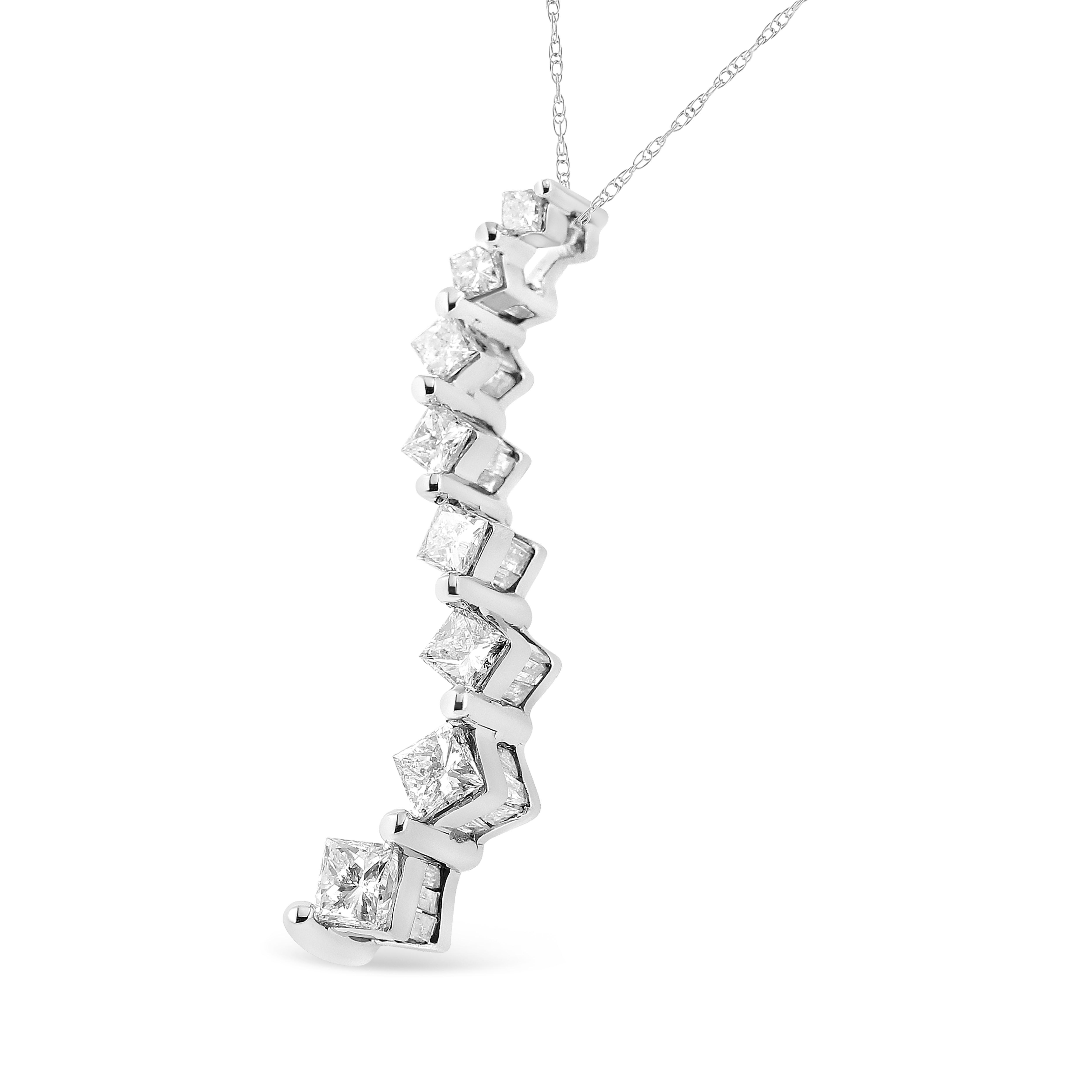 diamond journey necklace
