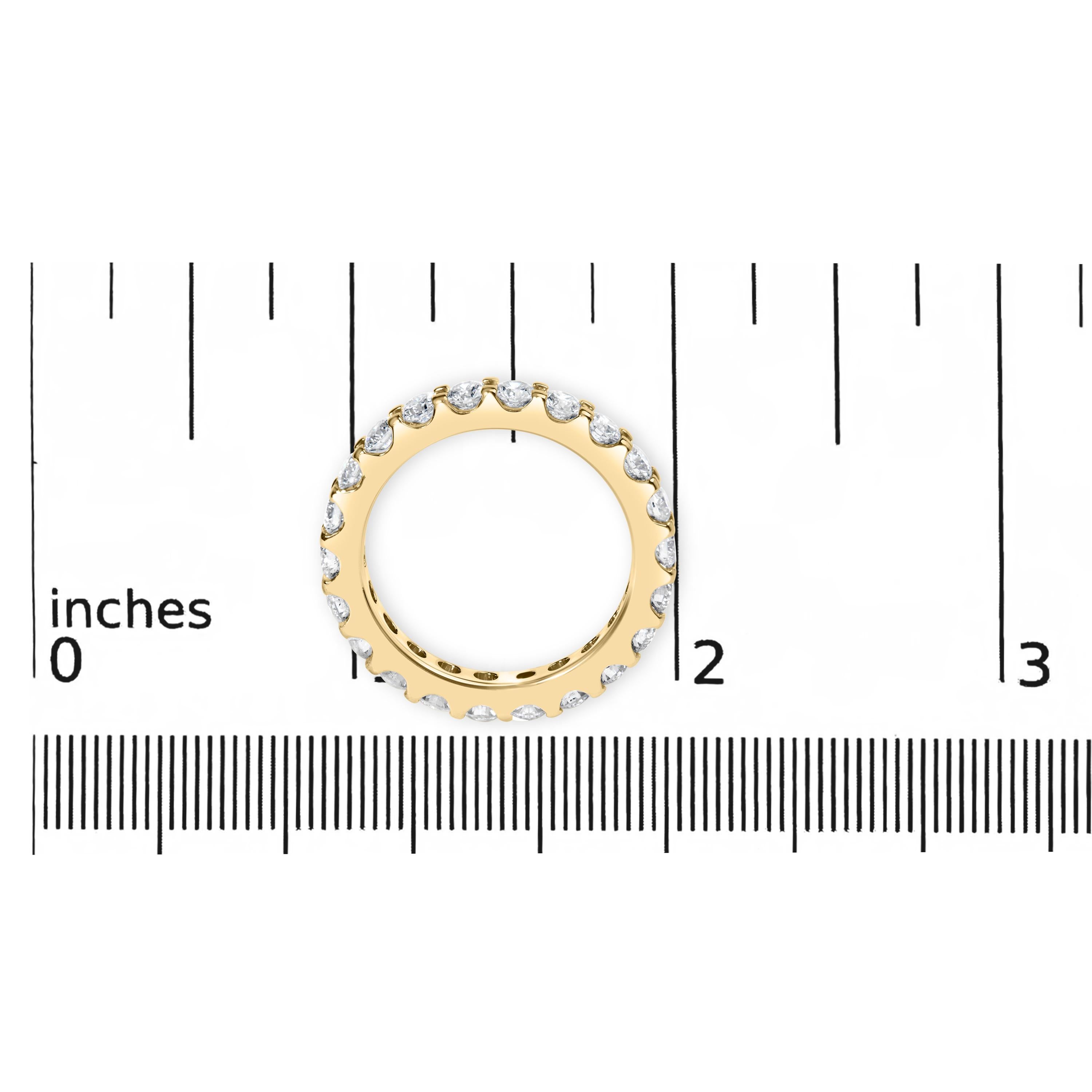 14K White Gold 2.00 Cttw Shared Prong Set Round Diamond Eternity Band Ring 5