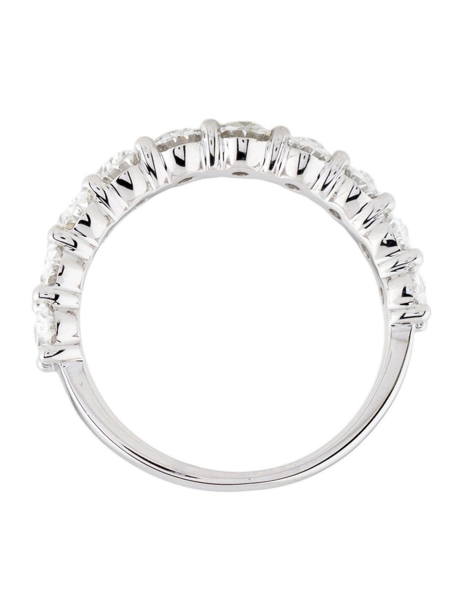 Contemporary 14K White Gold 2.00ct Diamond Oval Band for Her For Sale