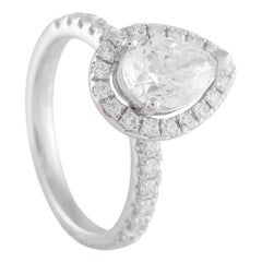 Bague de fiançailles en or blanc 14K avec 2.02ct de diamant MF09-071825