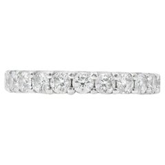 14k Weißgold 2,03ct Rund Brillant Diamant Eternity Band