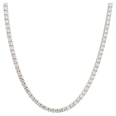 Collana Tennis con diamanti in oro bianco 14k da 20,55 ct.