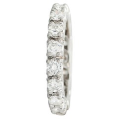 14K White Gold 2.0ct Diamond Eternity Band Ring MF04-051326