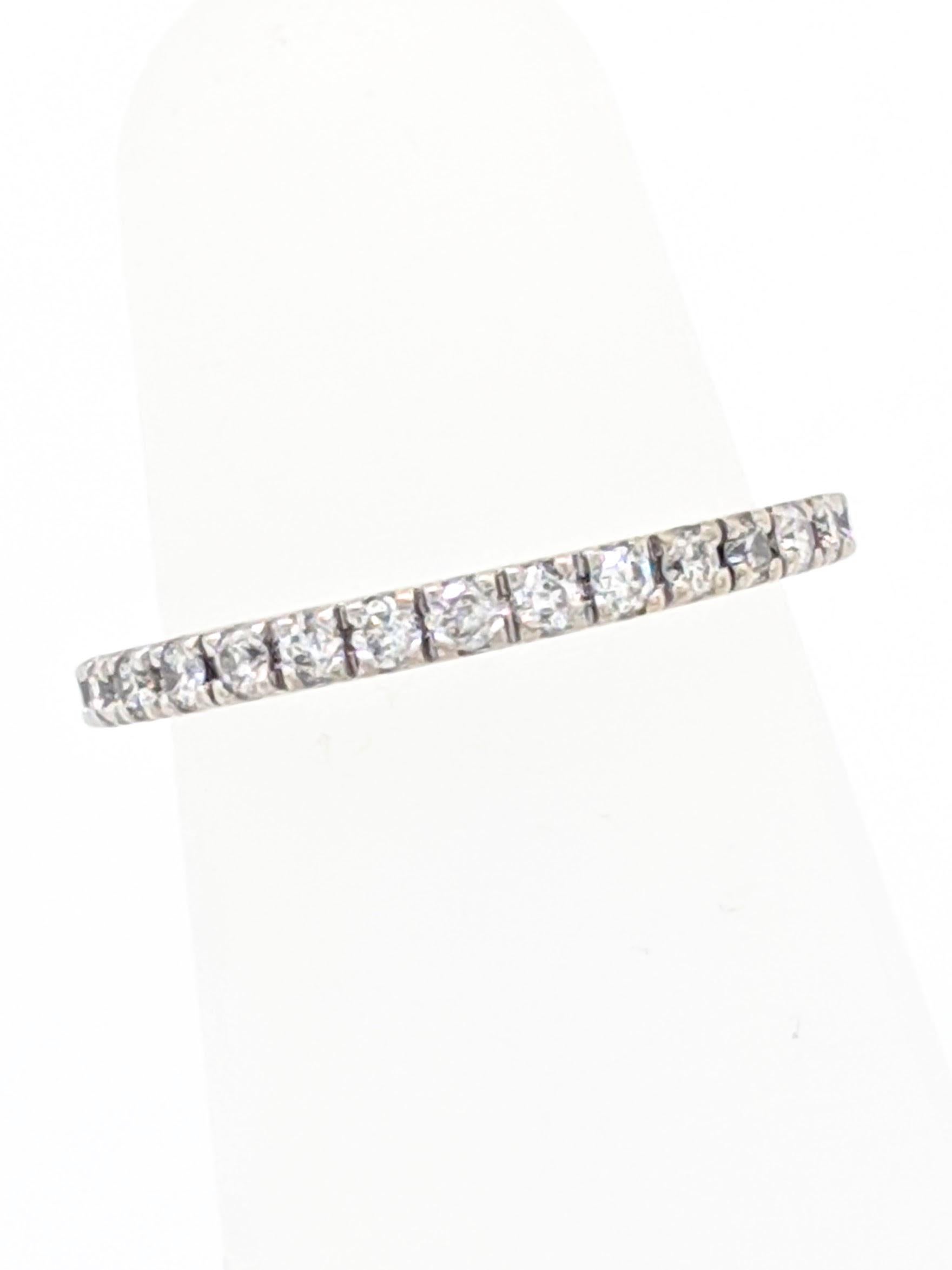 14K White Gold .20ctw Diamond Stackable Anniversary Wedding Band Ring

You are viewing a Beautiful Diamond Stackable Wedding Band. This ring is crafted from 14k white gold and weighs 1.6 gram. It features (17) .015ct natural round brilliant cut