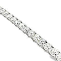 14k Weißgold 21,16ctw Natürliche Runde Brillant Tennis-Armband