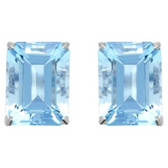 14k White Gold 2.37 Carats Aquamarine Earring, Style#E4668AQ 21192/4