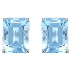 14k White Gold 2.37 Carats Aquamarine Earring, Style#E4668AQ 21192/4