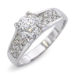 14k White Gold 2.44ct I SI1 Crown of Light Diamond Ring