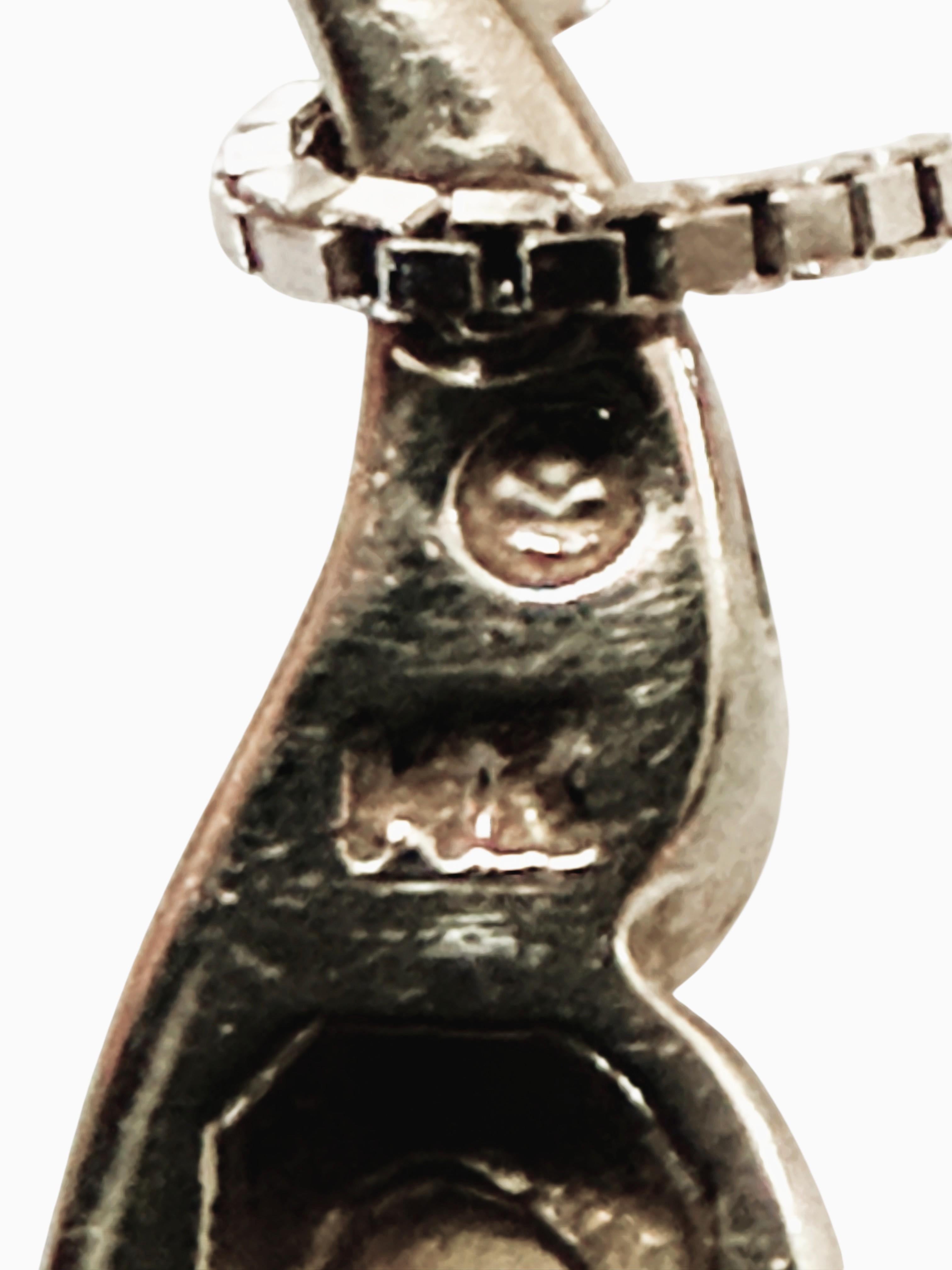 Collana con ciondolo Journey in oro bianco 14k da 0,25 carati e diamanti graduati da 18 pollici in vendita 2