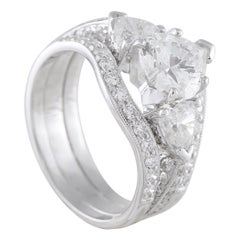 Bague en or blanc 14K avec 2,51ct de diamant MF03-071825