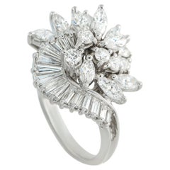 14K Weißgold 2,5ct Diamant Ring MF29-030326