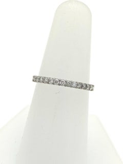 14 Karat White Gold .26 Carat Diamond Stackable Wedding Band Ring