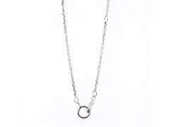 14K White Gold 2.74 Ct Pear and Marquise Diamond Open Teardrop Pendant Necklace