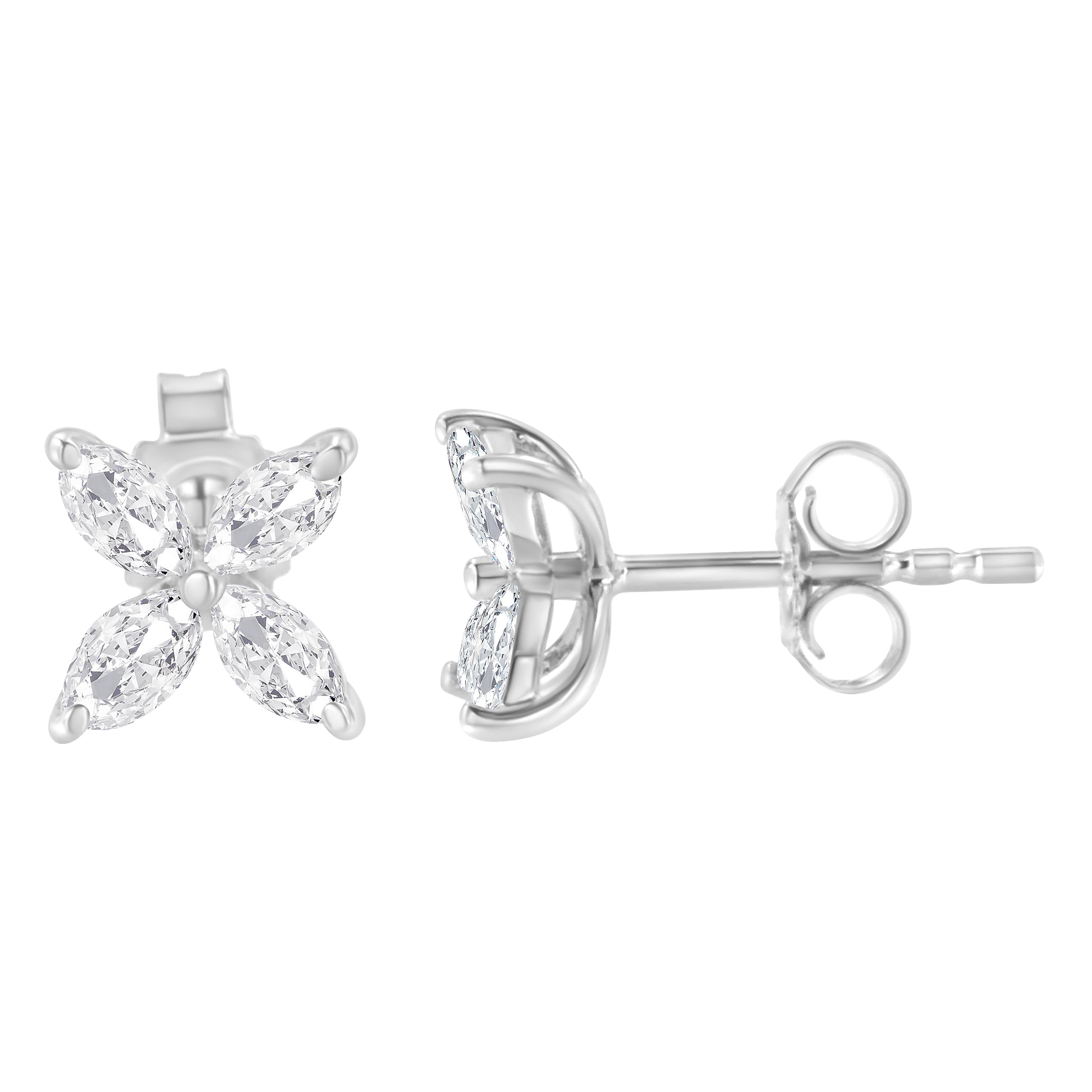 marquise diamond earring