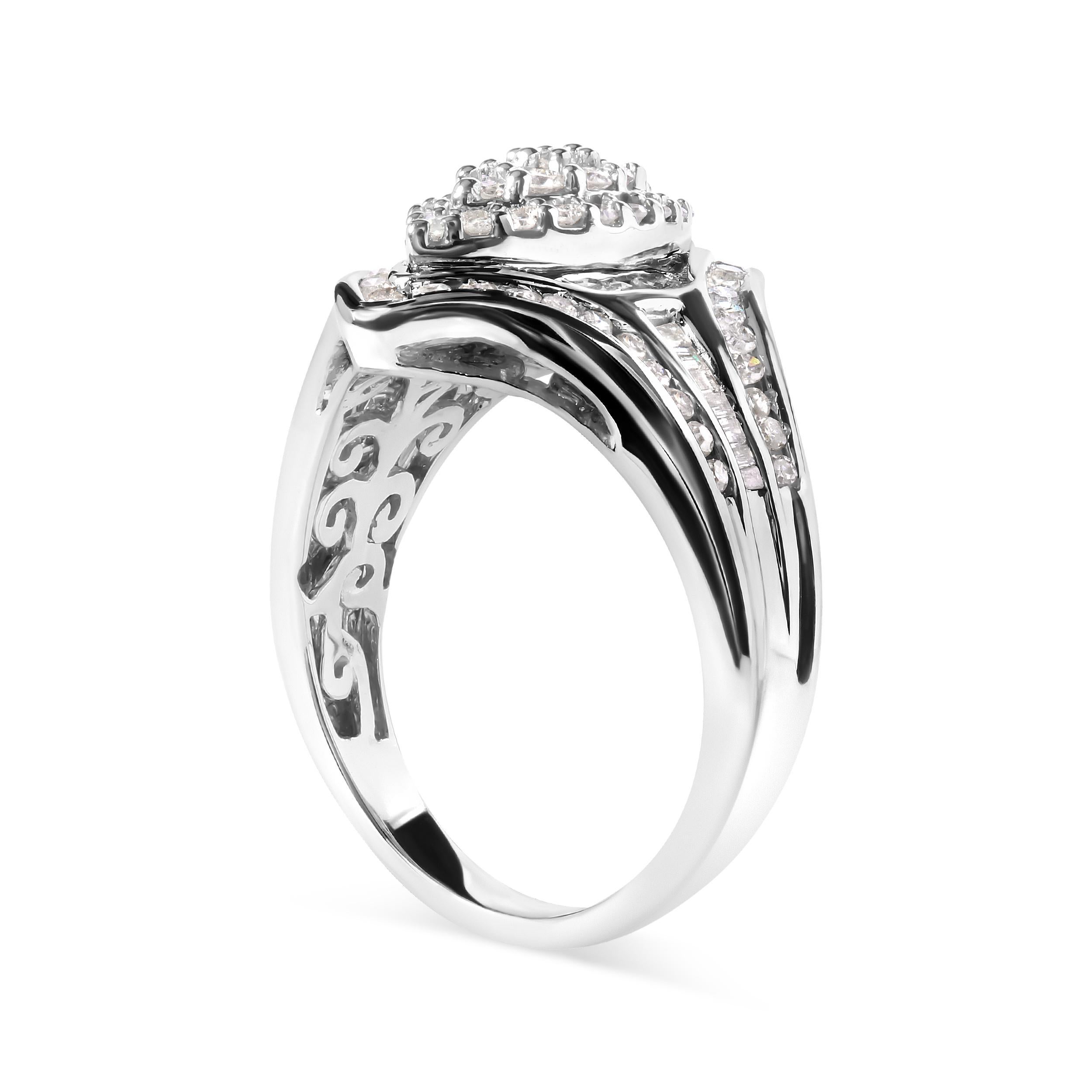 4 carat diamond cluster ring
