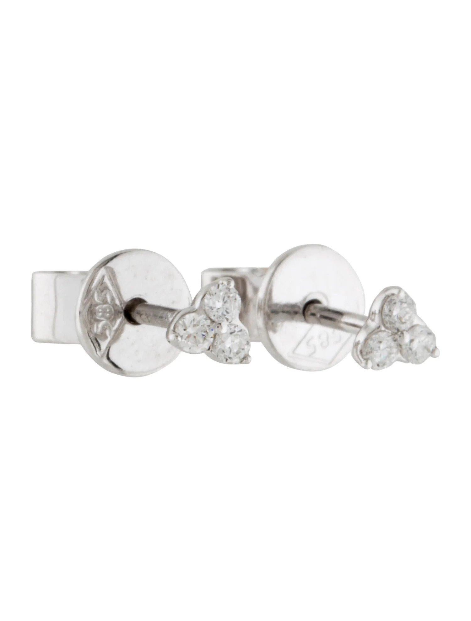 3 stone diamond earrings