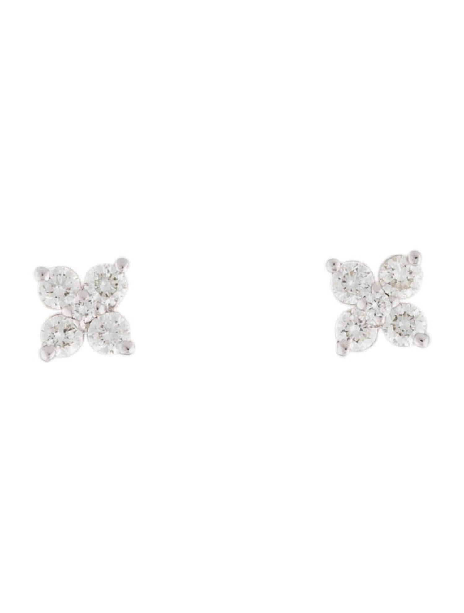 Quality Earrings Set: Made from real 14k gold and 10 round diamonds on each earring approximately 0.32 ct; Diamond Color & Clarity is GH-SI Certified diamonds with a butterfly push-backs for closure
 Surprise Your Loved Ones with Our Cluster Diamond