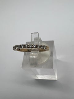 14K White Gold .30cttw Diamond Circle Necklace