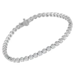 14K White Gold 3.20ct Diamond Bracelet MF23-111325