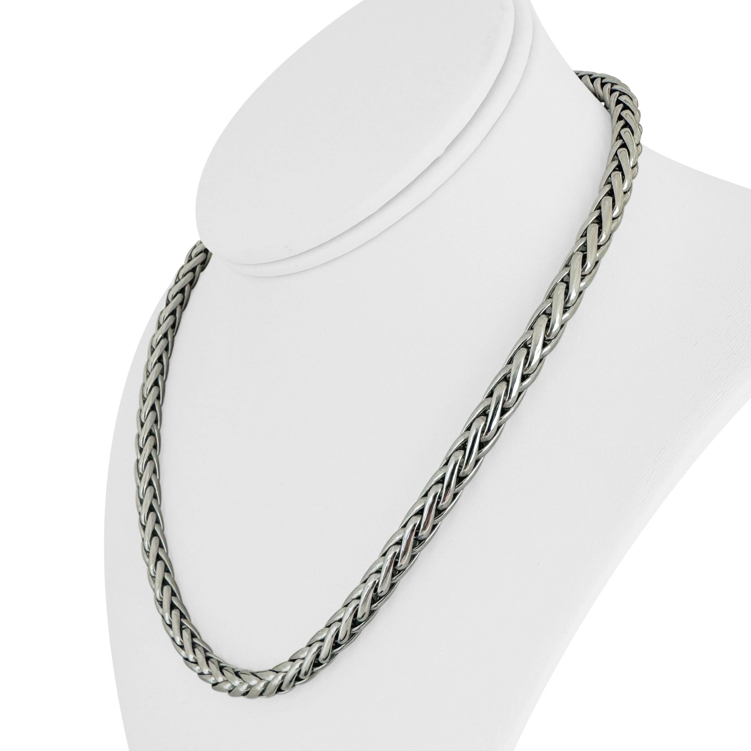 Zustand:  Ausgezeichneter Condit, Professionell gereinigt und poliert
Metall: 14k Gold (markiert und professionell getestet)
Gewicht: 33,2g
Länge: 18 Zoll
Breite: 6 mm
Verschluss: Federring
Markierungen: 