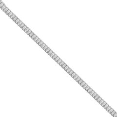 14K White Gold 3ct. TDW Princess-Cut Diamond Bracelet 'H-I, SI2-I1'
