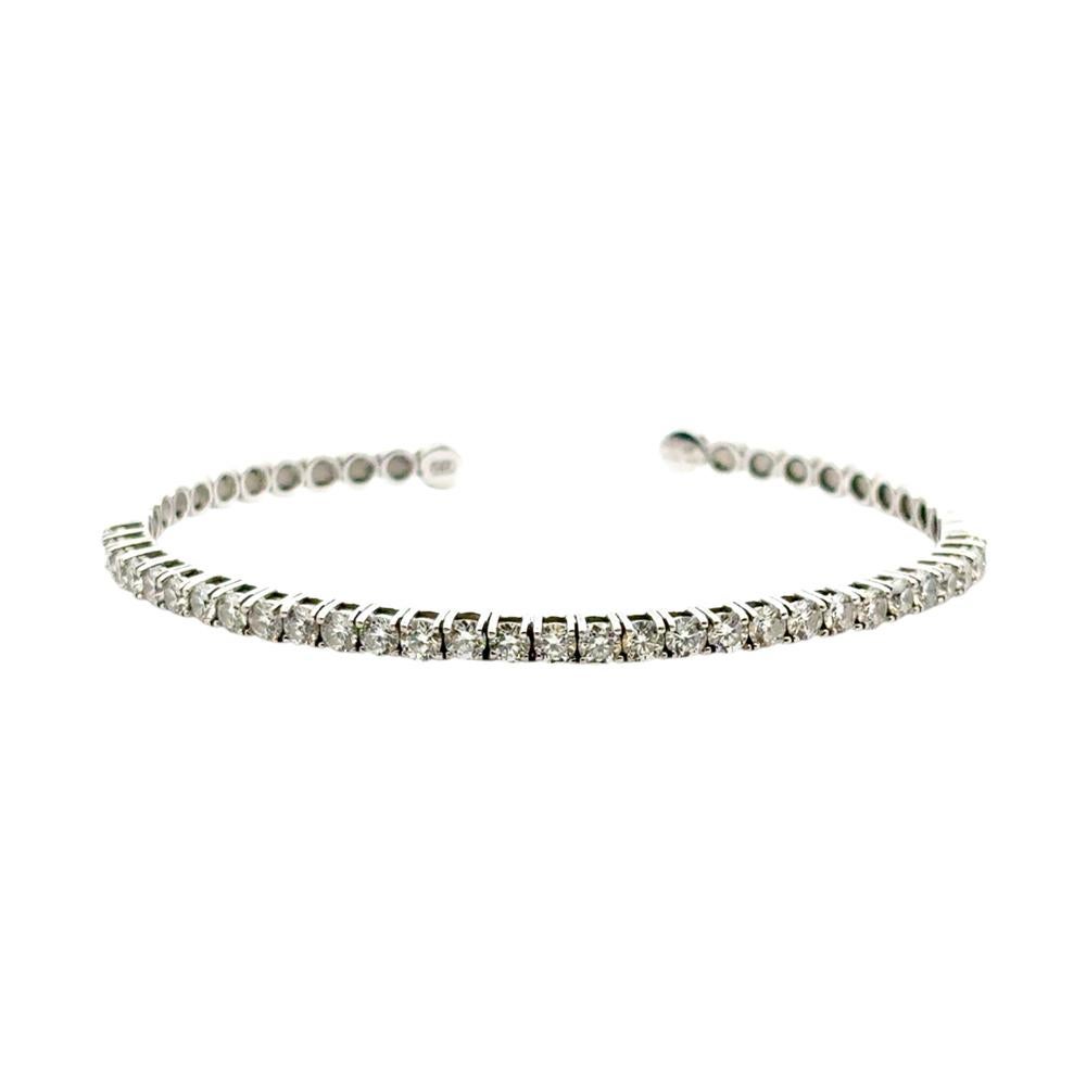 14k Weißgold 3ctw natürlichen runden Diamant-Armreif

Diese atemberaubende 3ctw Diamond Bangle Bracelet ist in ausgezeichnetem Zustand und ist bereit zu versenden!

Stil: Offene Armspange Armband
MATERIAL: 14k Weißgold
Diamanten Details: Es gibt