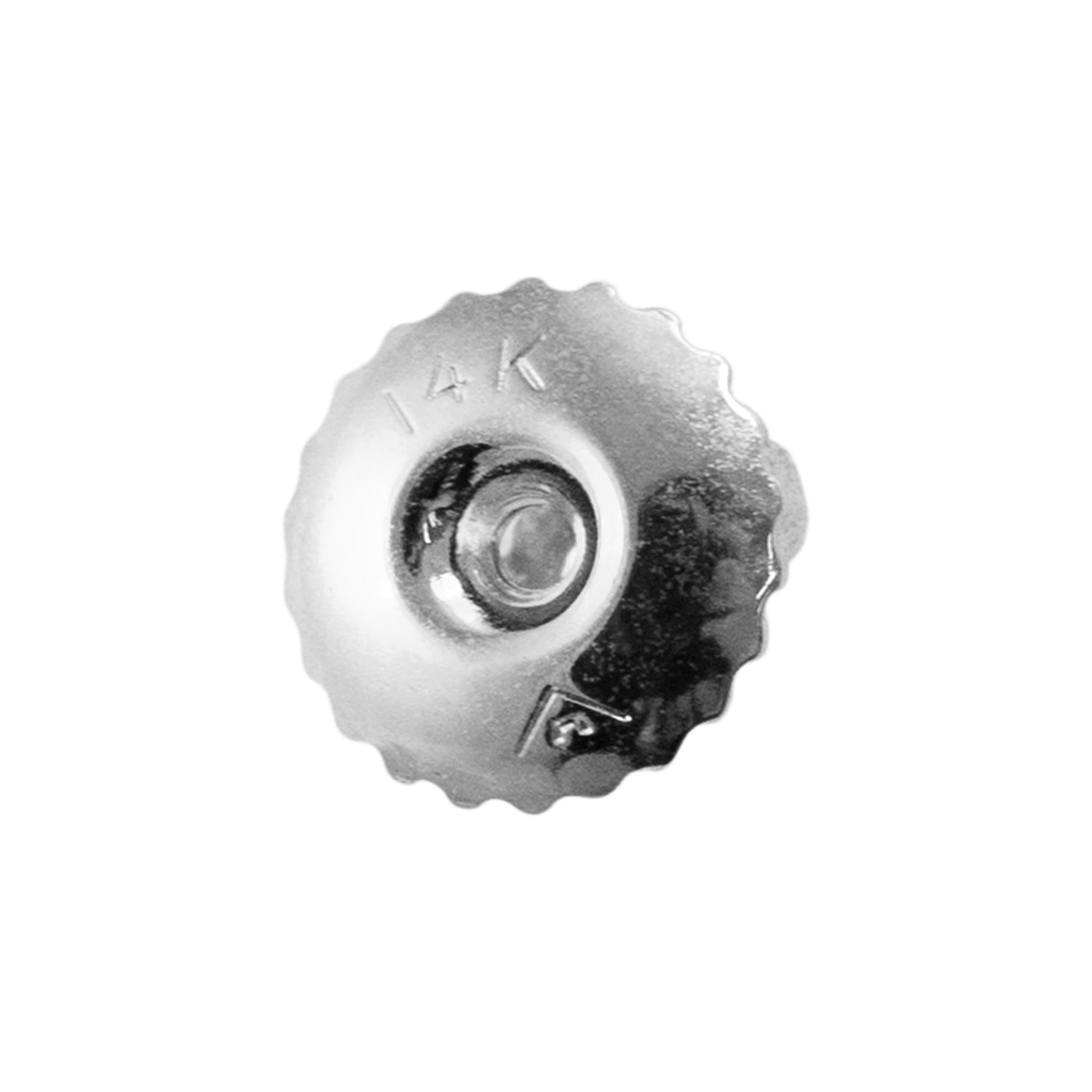 Women's or Men's 14K White Gold 4-Prong Screw Back 1.00ct Diamond Stud Earrings For Sale