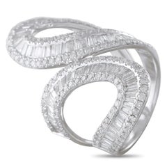 Anello in oro bianco 14K con 4,0ct di diamanti MF02-112425
