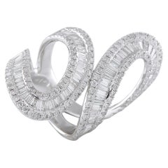 14K White Gold 4.0ct Diamond Ring MF02-112425