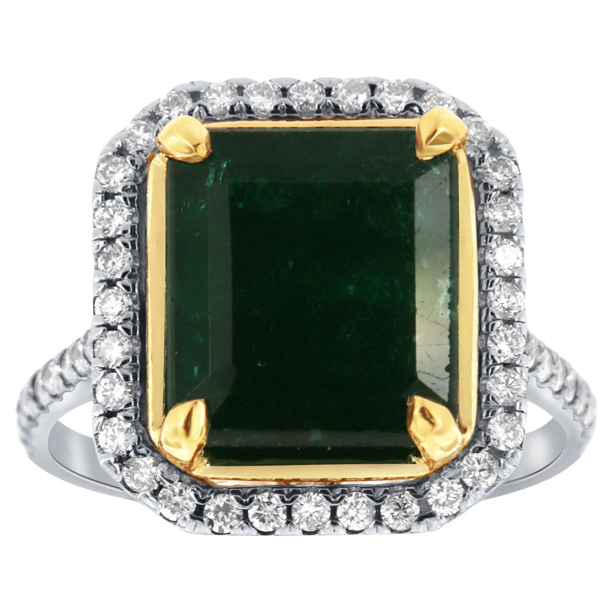 Columbian Muzo Emerald 0.87Ct Beautiful Jewellery Setting Natural Neon Mint Green Octagon Cut Gemstone