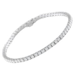 14K White Gold 4.70ct Diamond Tennis Bracelet
