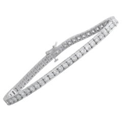 14K White Gold 5.60ct Diamond Tennis Bracelet MF18-012926