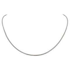 14k Weißgold 5.8g dünne massive 1,5mm Schachtel-Gliederkette Halskette 18"
