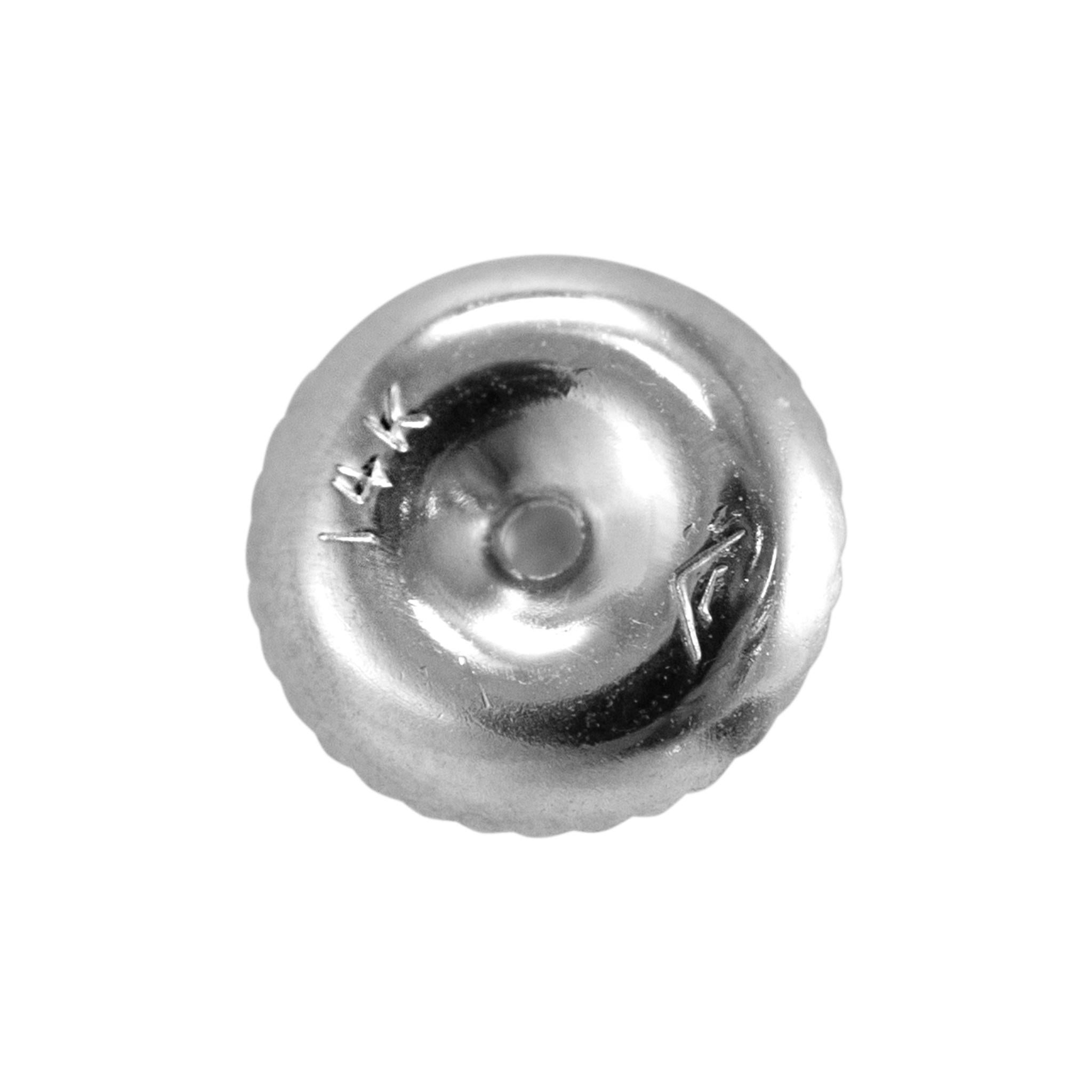 14K Weißgold 6-Schnallen-Ohrstecker mit Schraubenverschluss und 0,50 Karat Diamanten Damen im Angebot