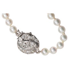 Collier en or blanc 14K avec diamants brillants Old Mine de 0,75cttw.